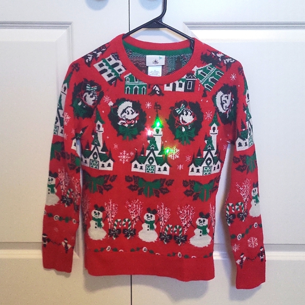 Disney Parks xs Light up Christmas sweater